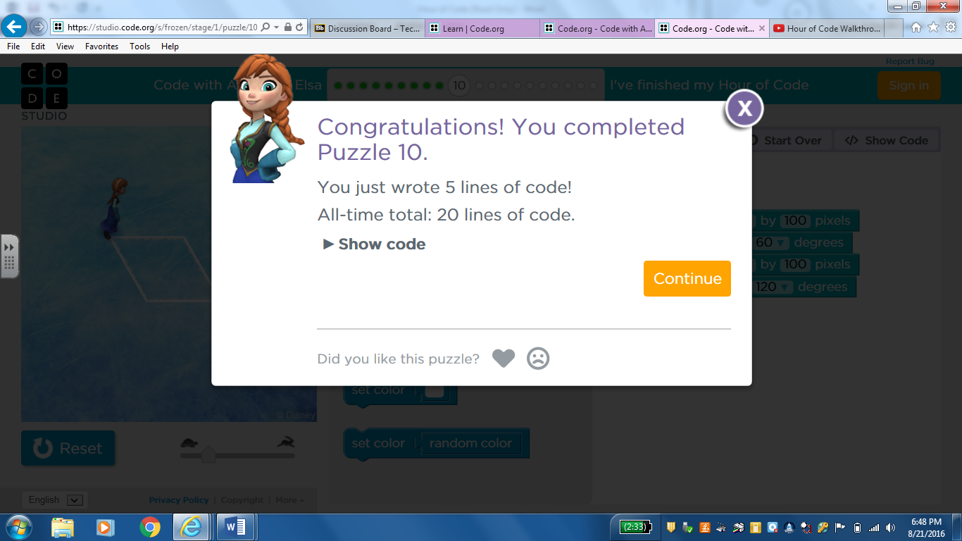 hour of code touchdevelop